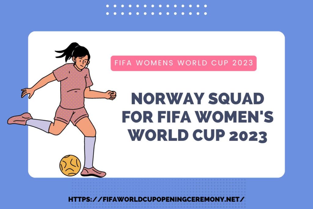 Norway Squad for FIFA Women's World Cup 2023